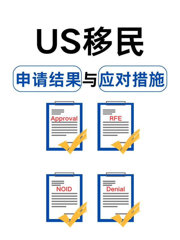 美国移民申请结果与应对措施