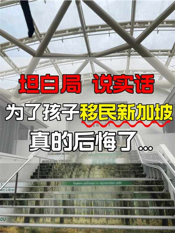坦白局：为了孩子去新加坡，真的后悔了吗？