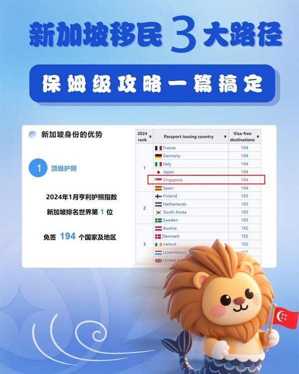 新加坡移民3大路径，保姆级攻略一篇搞定！