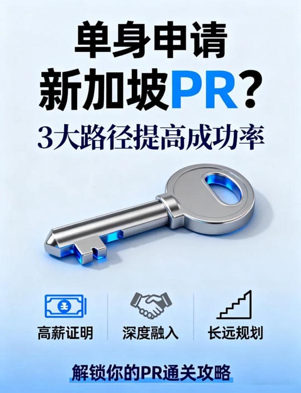 单身人士，如何提高新加坡PR成功率？