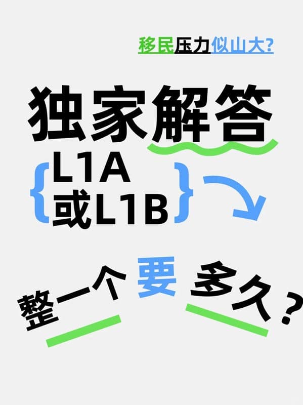 美国L1签证多久能搞定？过来人掏心窝子说