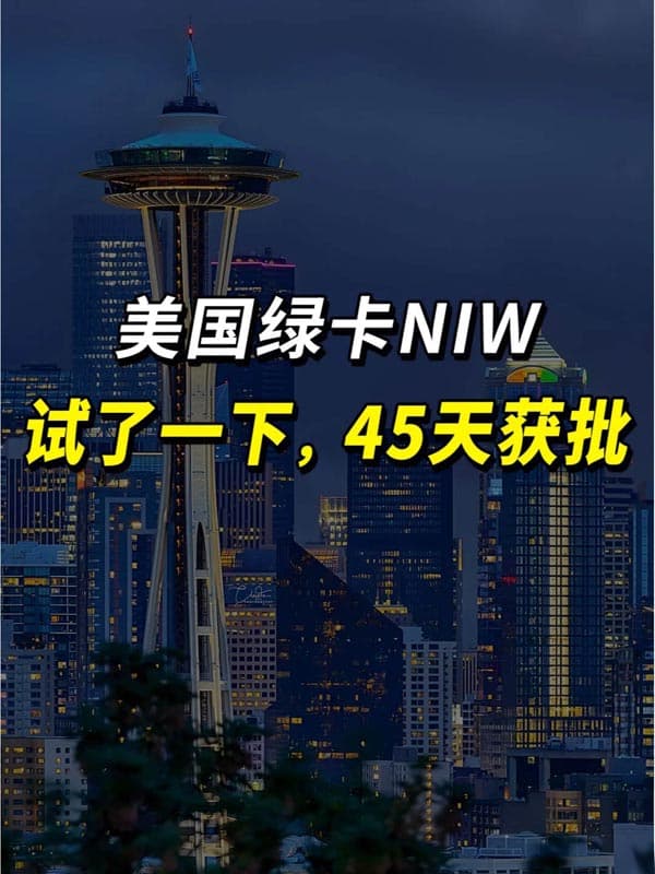 对比了下，美国移民NIW真的很另类！