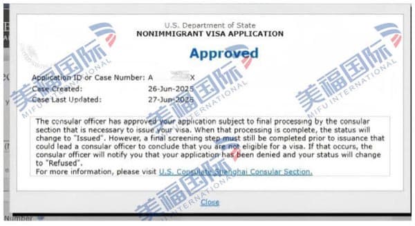 恭喜跨境咨询公司合伙人张先生获批美国L1签证！