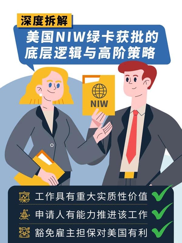 详解美国NIW绿卡获批的材料逻辑与策略