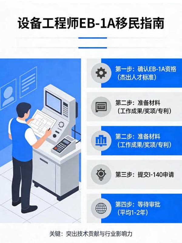 设备工程师如何靠EB-1A移民美国？看完直接行动