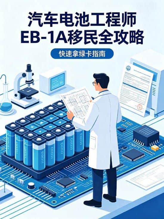 汽车电池工程师冲EB-1A美国移民！全攻略助你快速拿绿卡